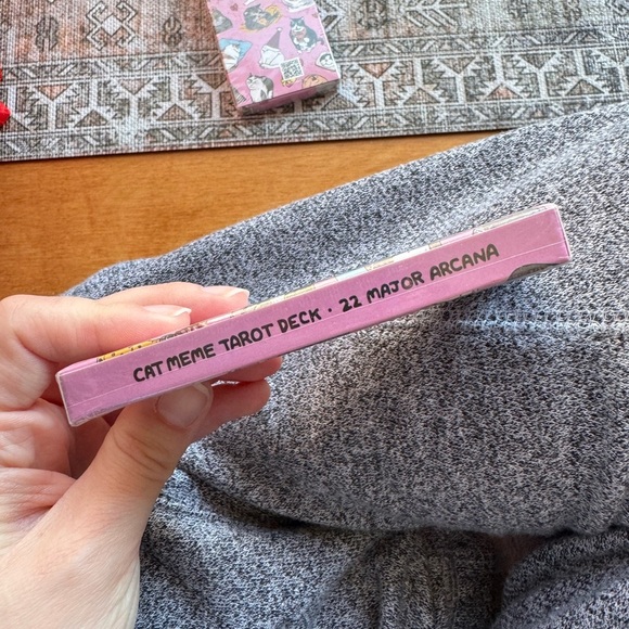 Cute Pink Cat-Themed Meme Cards - Picture 3 of 3